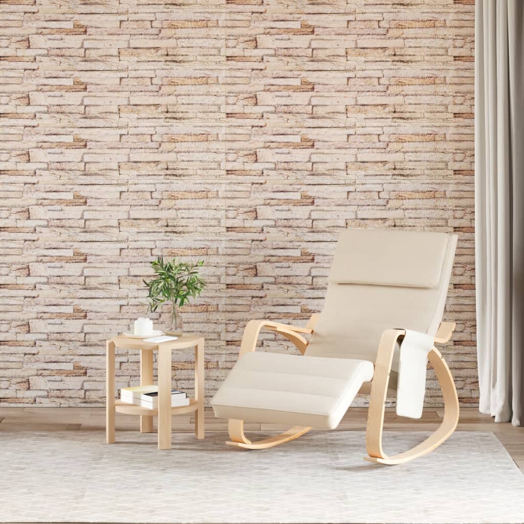 3D Wall Panels 14 pcs Brown 100x25 cm EPS