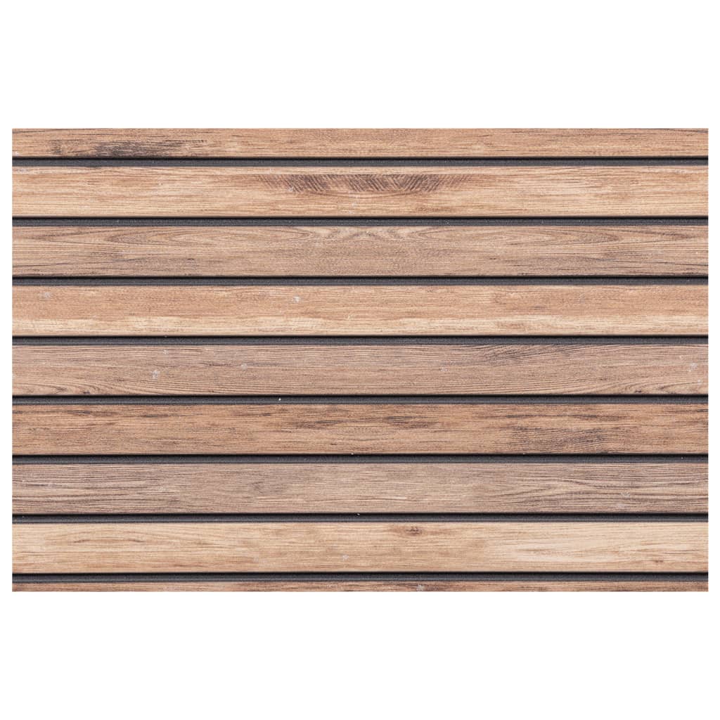 3D Wall Panels 5 pcs Light Brown 100x50 cm EPS