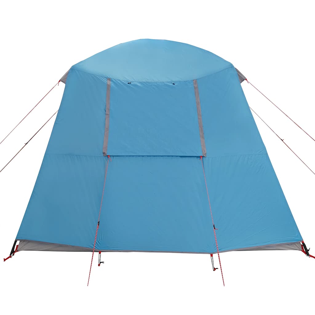 Camping Tent with Porch Dome 5-Person Blue Waterproof