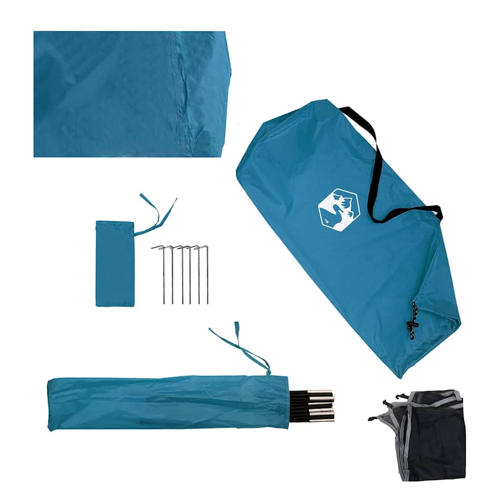 Camping Windbreak Blue 490x123 cm Waterproof