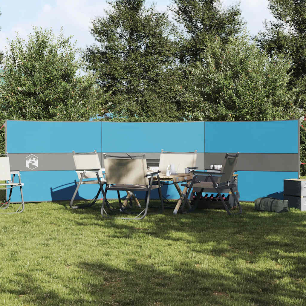 Camping Windbreak Blue 490x123 cm Waterproof
