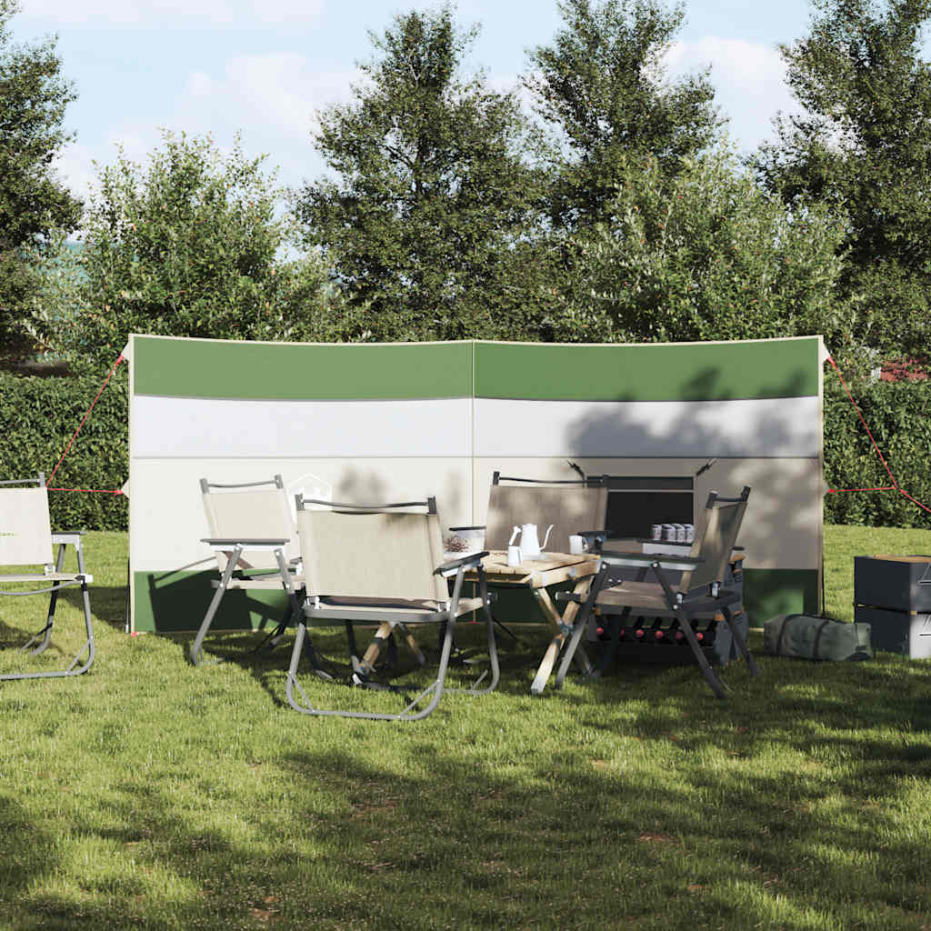 Camping Windbreak Green 340x130 cm Waterproof