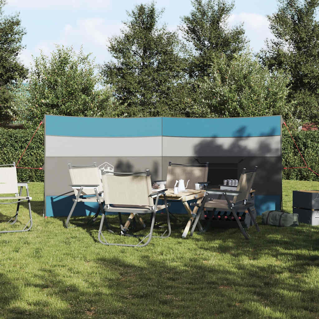 Camping Windbreak Blue 340x130 cm Waterproof