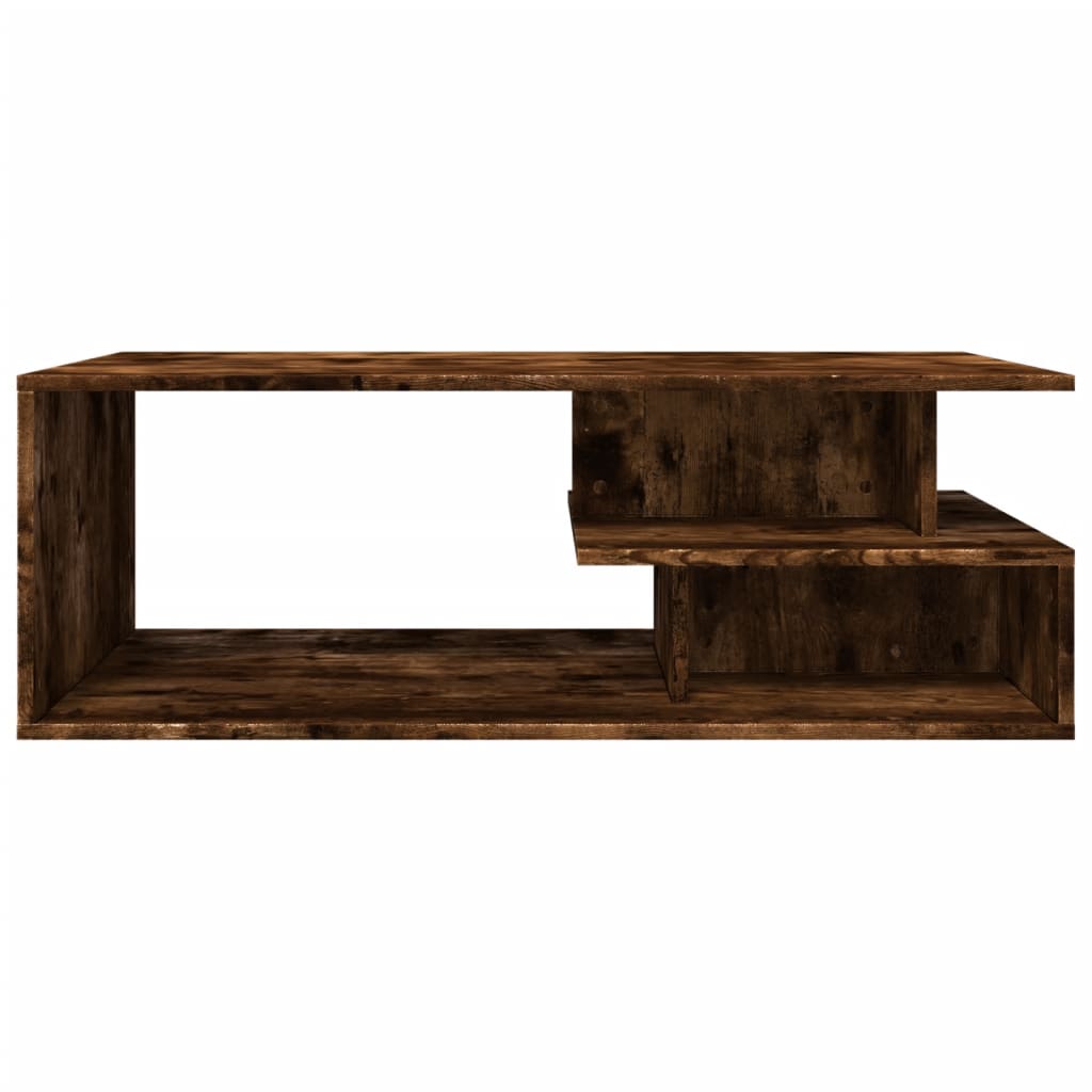 Coffee Table Smoked Oak 102x55x35 cm Engineered Wood