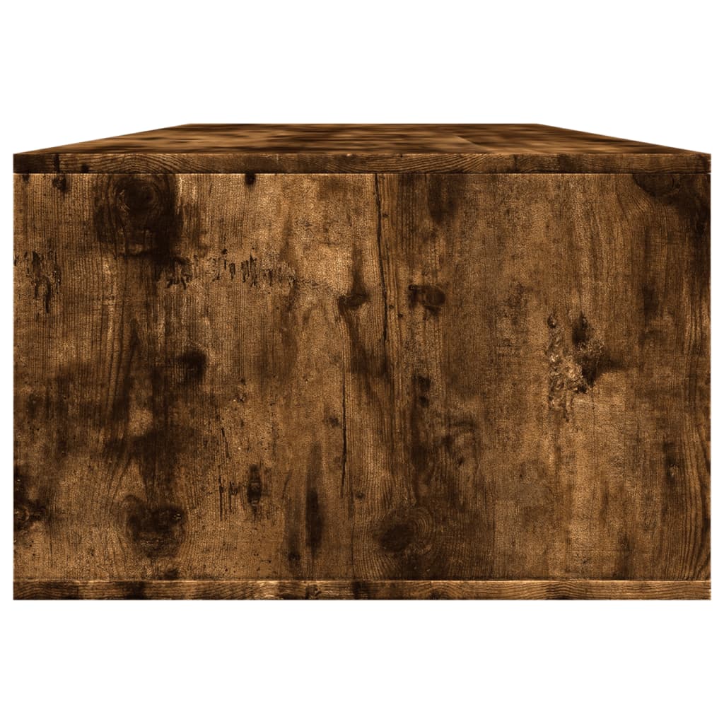 Coffee Table Smoked Oak 102x55x35 cm Engineered Wood