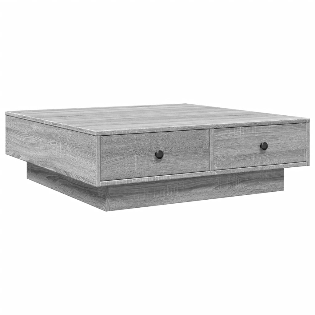 Coffee Table Grey Sonoma 90x90x28 cm Engineered Wood