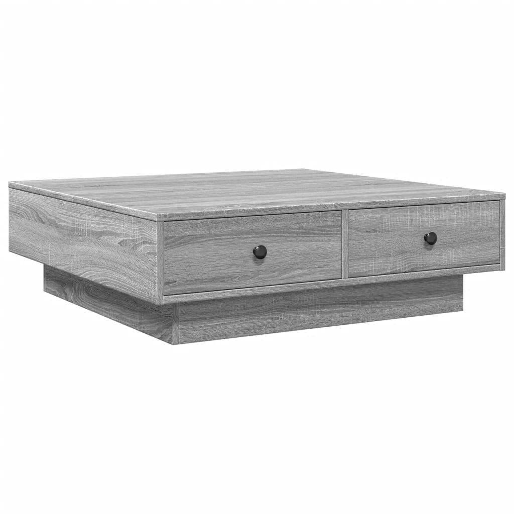 Coffee Table Grey Sonoma 90x90x28 cm Engineered Wood