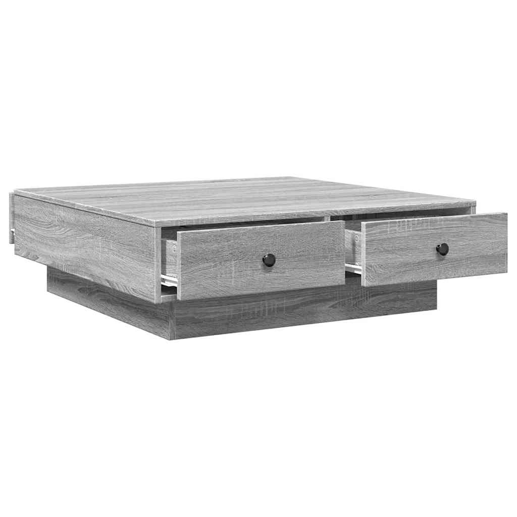 Coffee Table Grey Sonoma 90x90x28 cm Engineered Wood