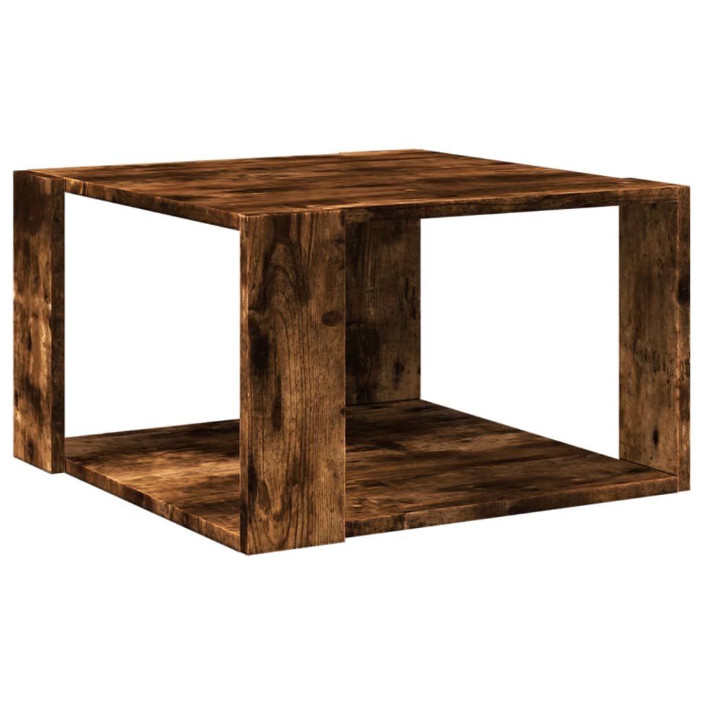 Coffee Table Smoked Oak 51.5x51.5x30 cm Engineered Wood