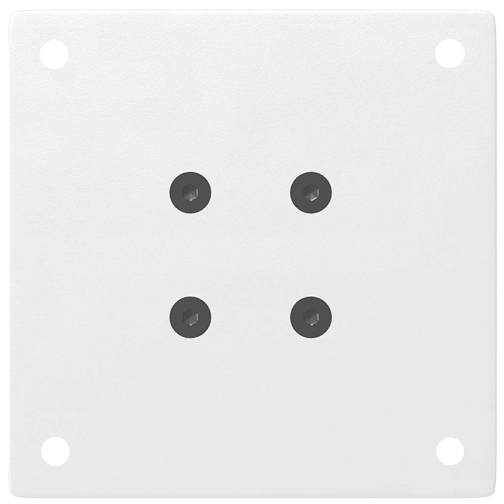 Coffee Table Legs 4 pcs White 42-44 cm Steel