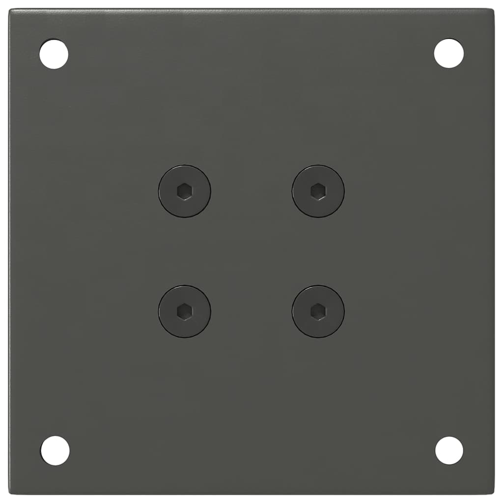 Coffee Table Legs 4 pcs Anthracite 42-44 cm Steel