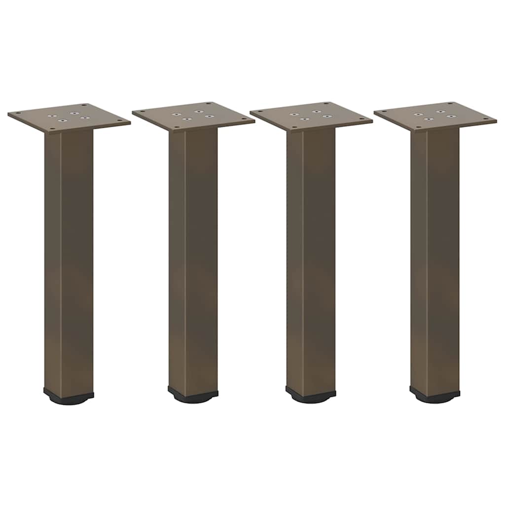 Coffee Table Legs 4 pcs Natural Steel 42-44 cm Steel