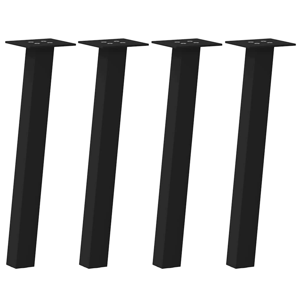 Coffee Table Legs 4 pcs Black 42 cm Steel