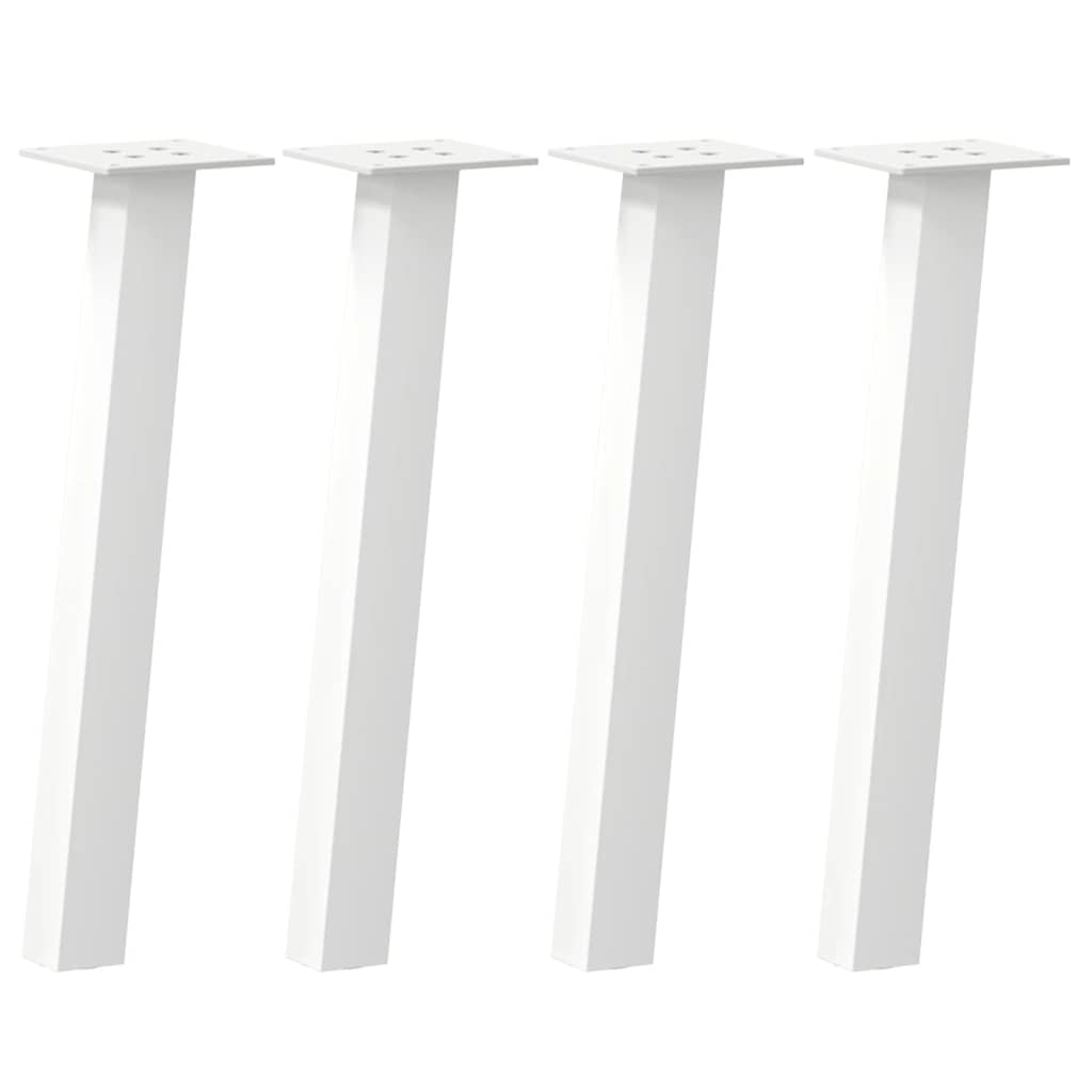 Coffee Table Legs 4 pcs White 42 cm Steel