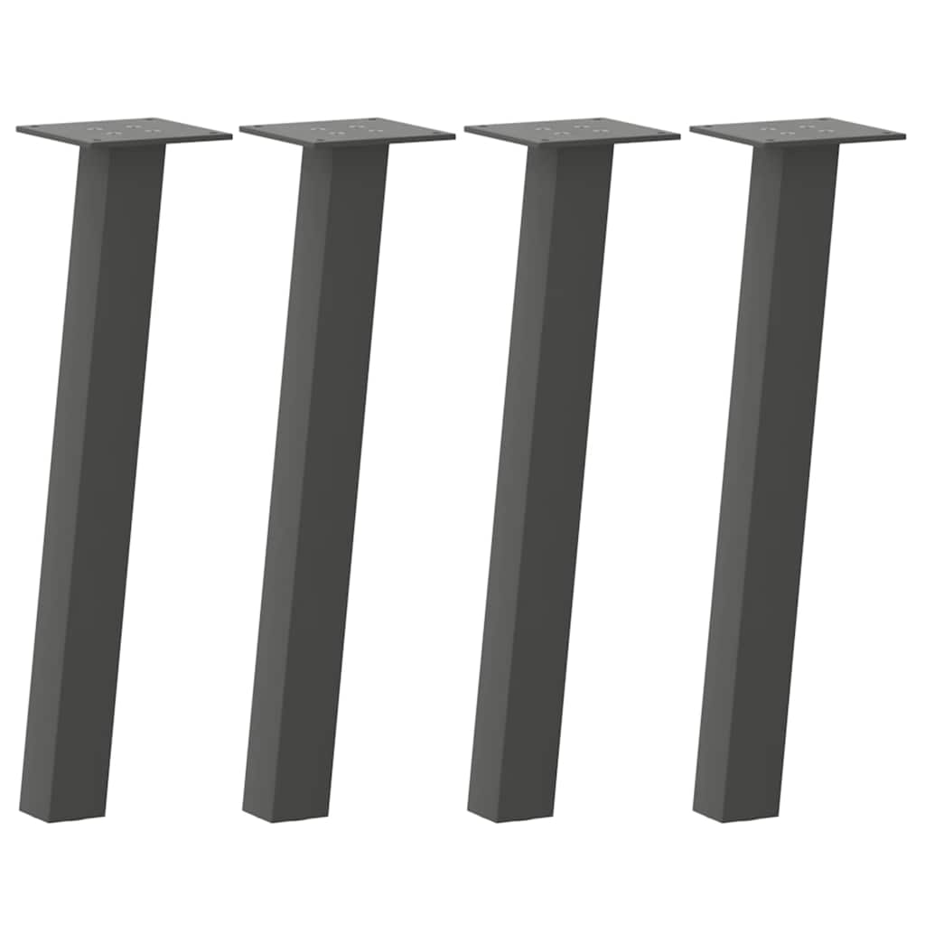 Coffee Table Legs 4 pcs Anthracite 42 cm Steel