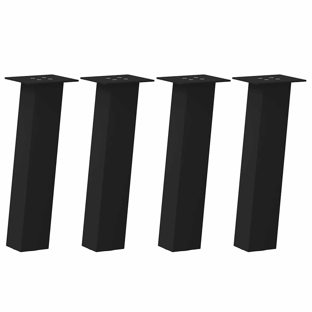 Coffee Table Legs 4 pcs Black 30 cm Steel