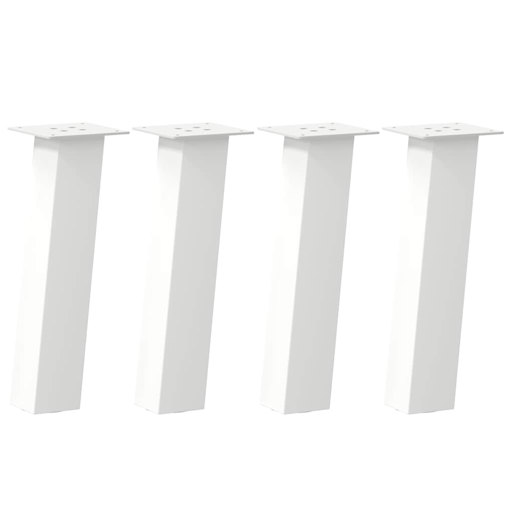 Coffee Table Legs 4 pcs White 30 cm Steel
