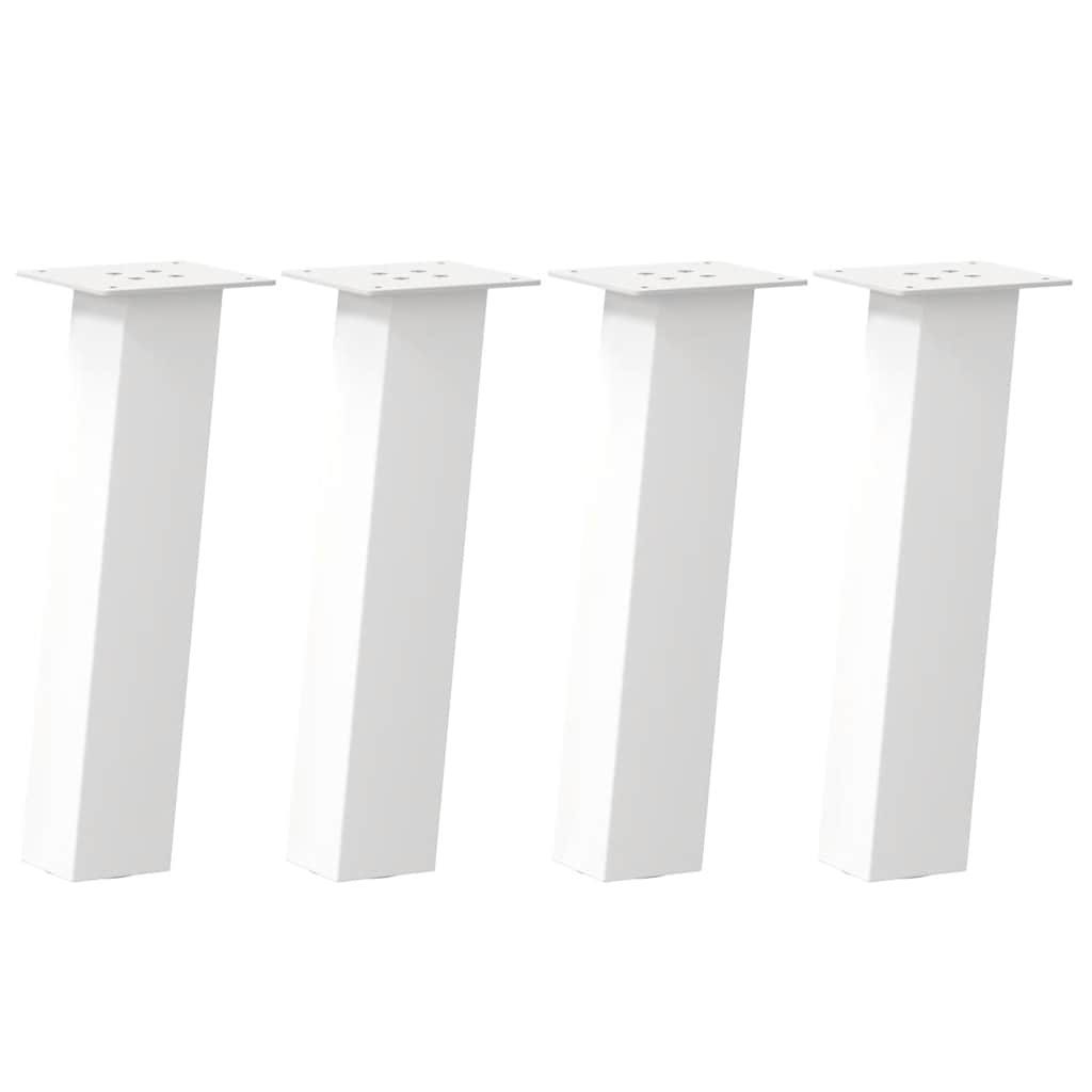 Coffee Table Legs 4 pcs White 42 cm Steel