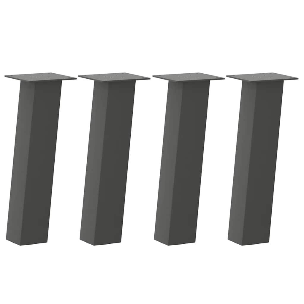 Coffee Table Legs 4 pcs Anthracite 42 cm Steel