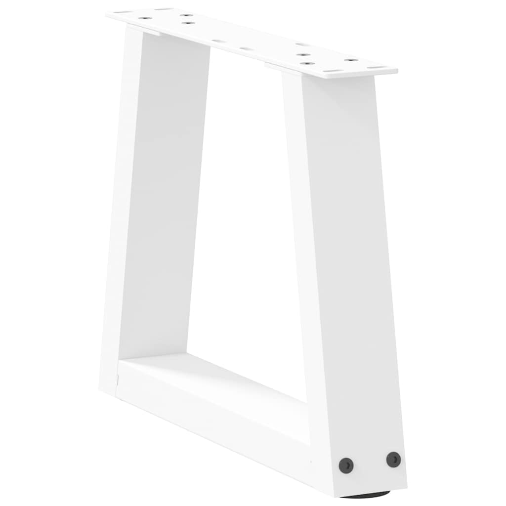 Coffee Table Legs V-Shape 2 pcs White 30x(30-31.3) cm Steel