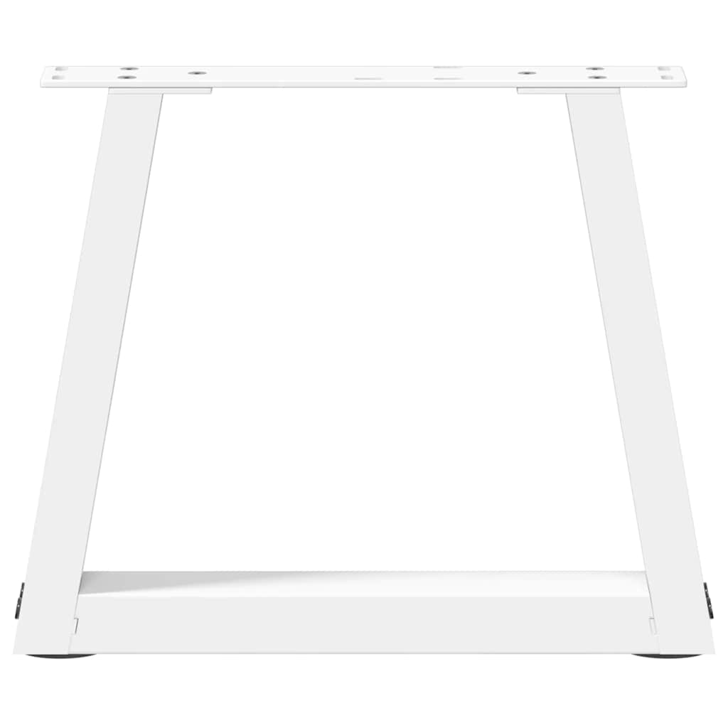 Coffee Table Legs V-Shape 2 pcs White 30x(30-31.3) cm Steel