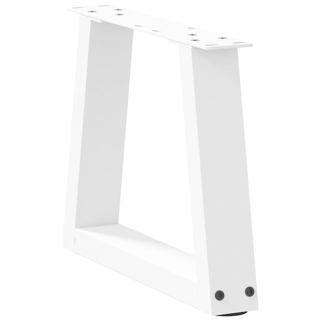 Coffee Table Legs V-Shape 2 pcs White 40x(30-31.3) cm Steel