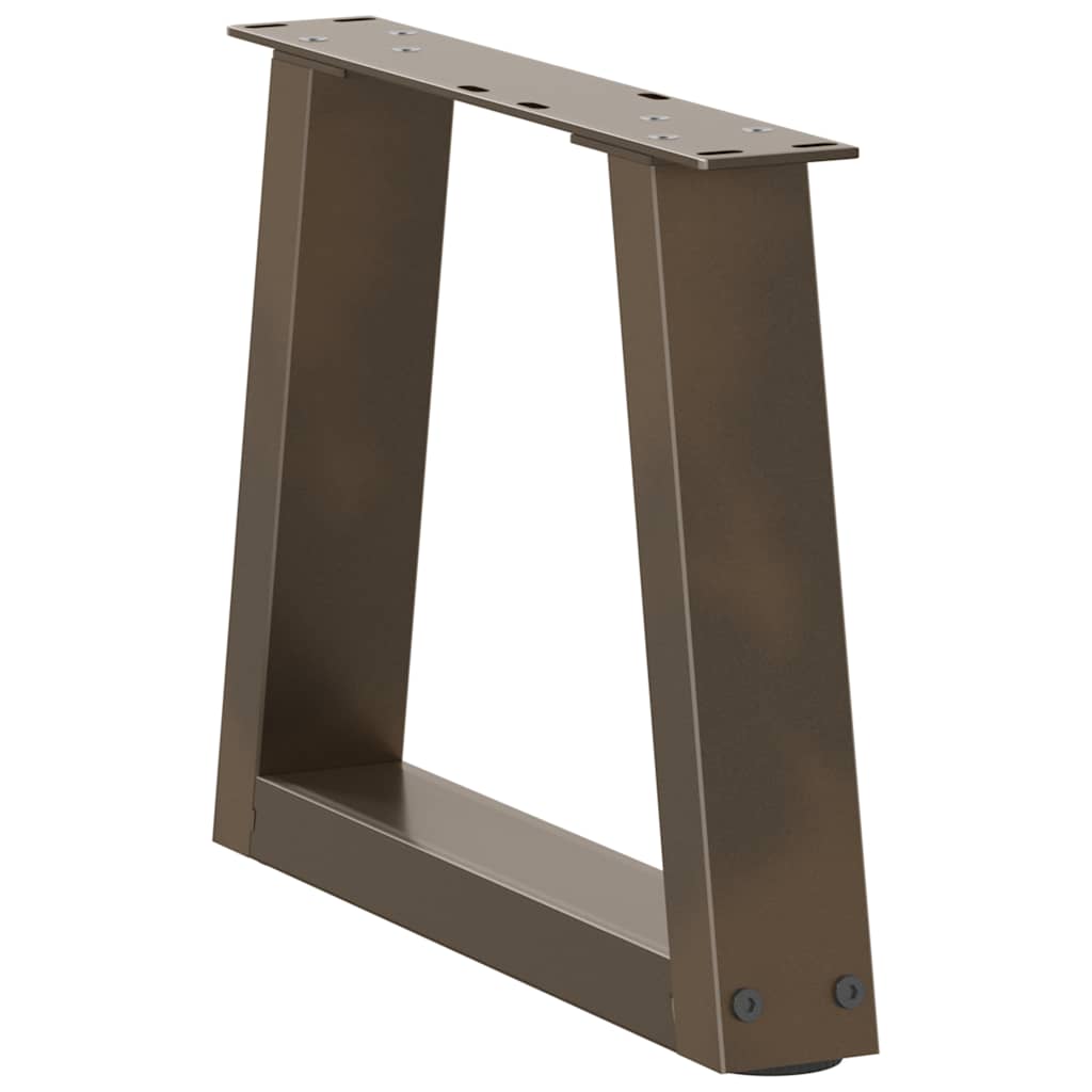 Coffee Table Legs V-Shape 2 pcs Natural Steel 40x(30-31.3) cm Steel