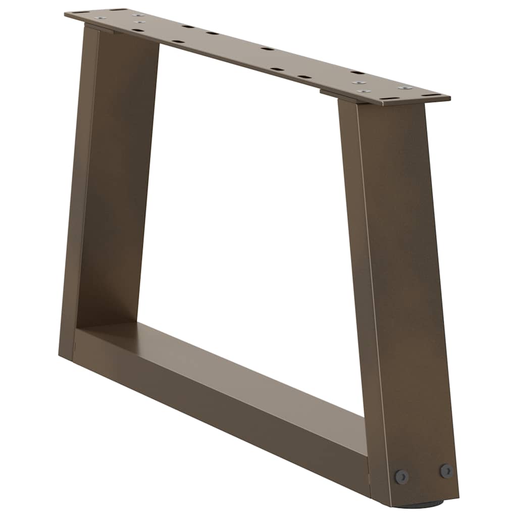 Coffee Table Legs V-Shape 2 pcs Natural Steel 50x(30-31.3) cm Steel