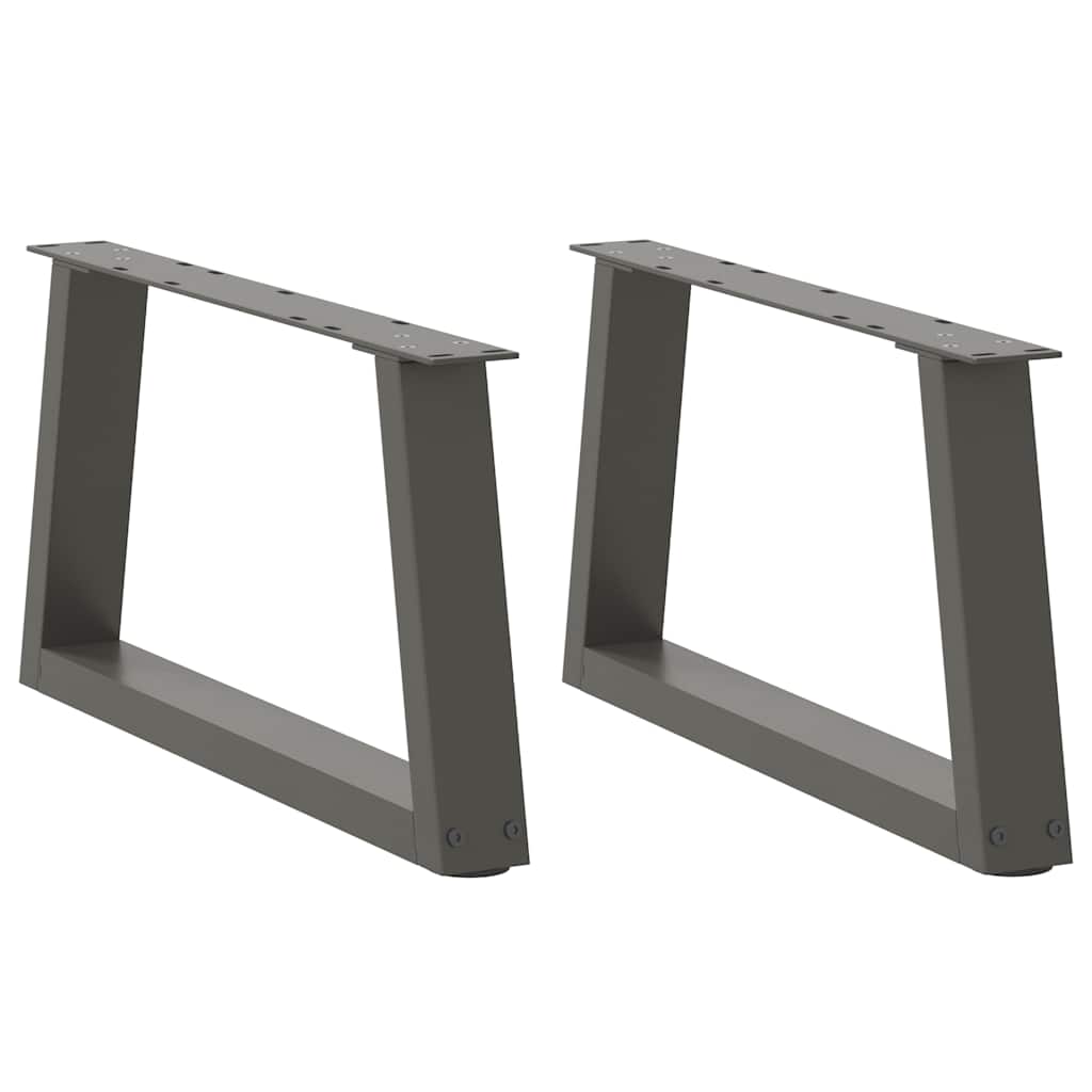 Coffee Table Legs V-Shape 2 pcs Anthracite 60x(30-31.3) cm Steel
