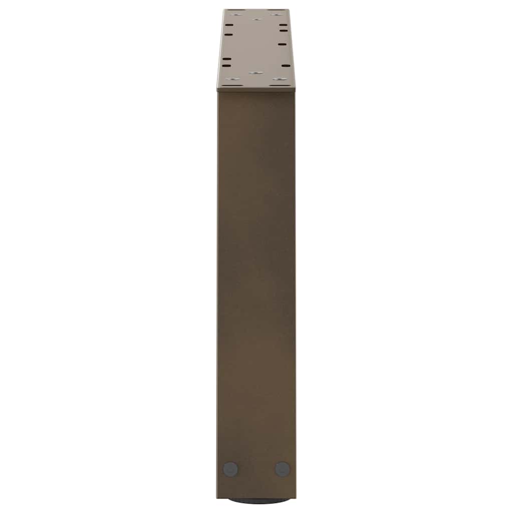 Coffee Table Legs V-Shape 2 pcs Natural Steel 60x(30-31.3) cm Steel