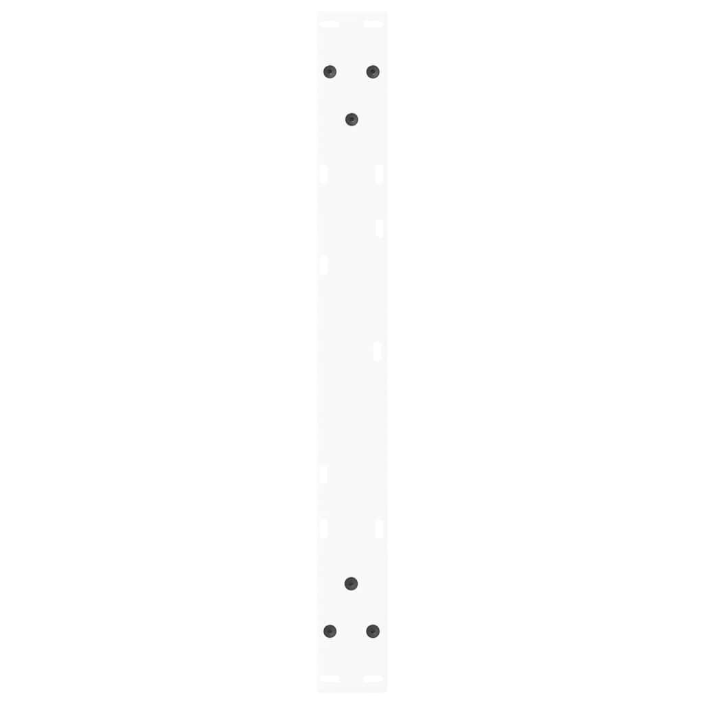 Coffee Table Legs V-Shape 2 pcs White 70x(30-31.3) cm Steel