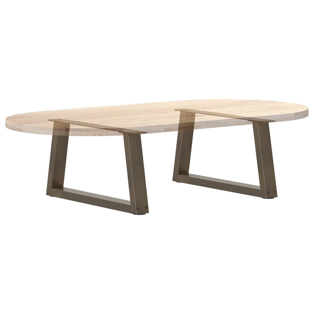 Coffee Table Legs V-Shape 2 pcs Natural Steel 70x(30-31.3) cm Steel