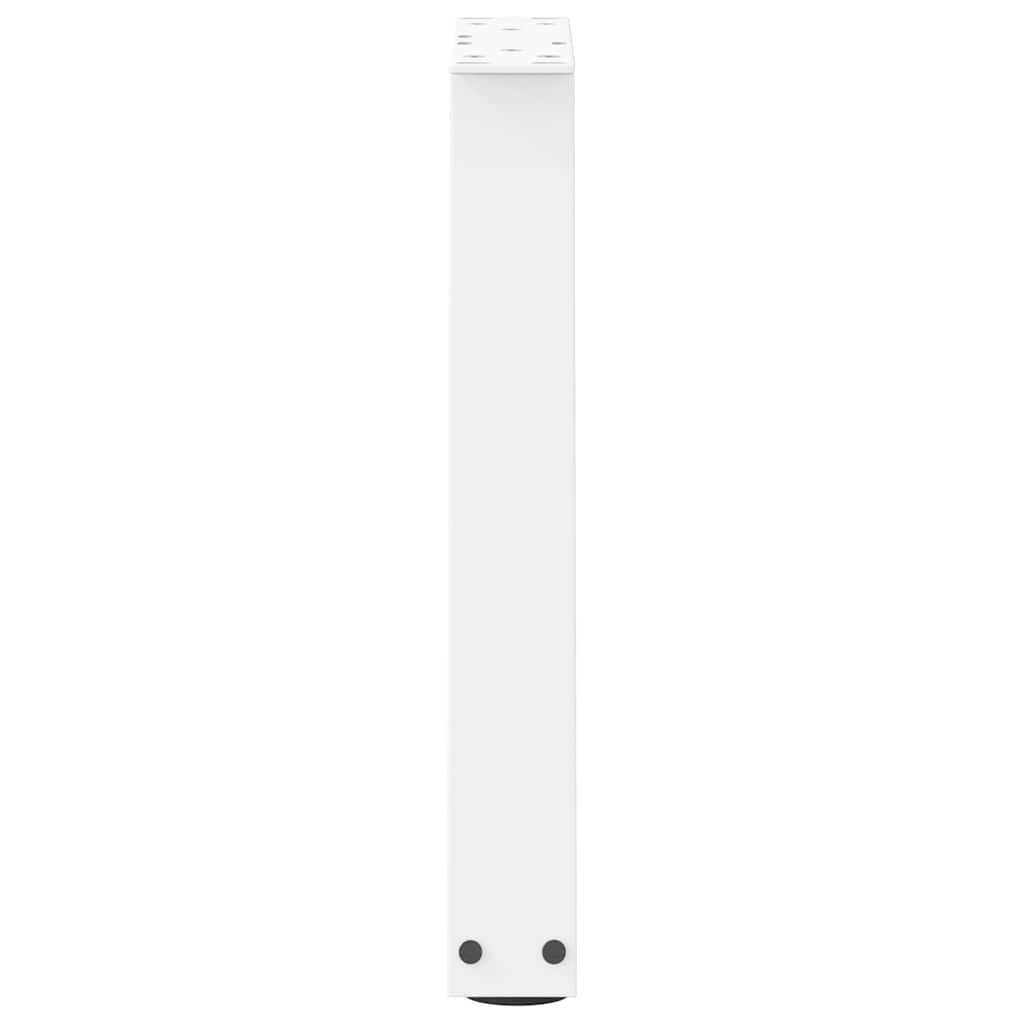 Coffee Table Legs V-Shape 2 pcs White 28x(42-43.3) cm Steel