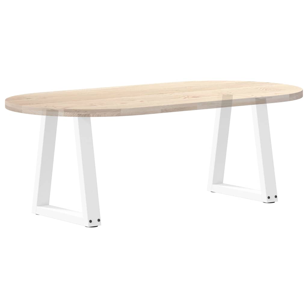 Coffee Table Legs V-Shape 2 pcs White 28x(42-43.3) cm Steel