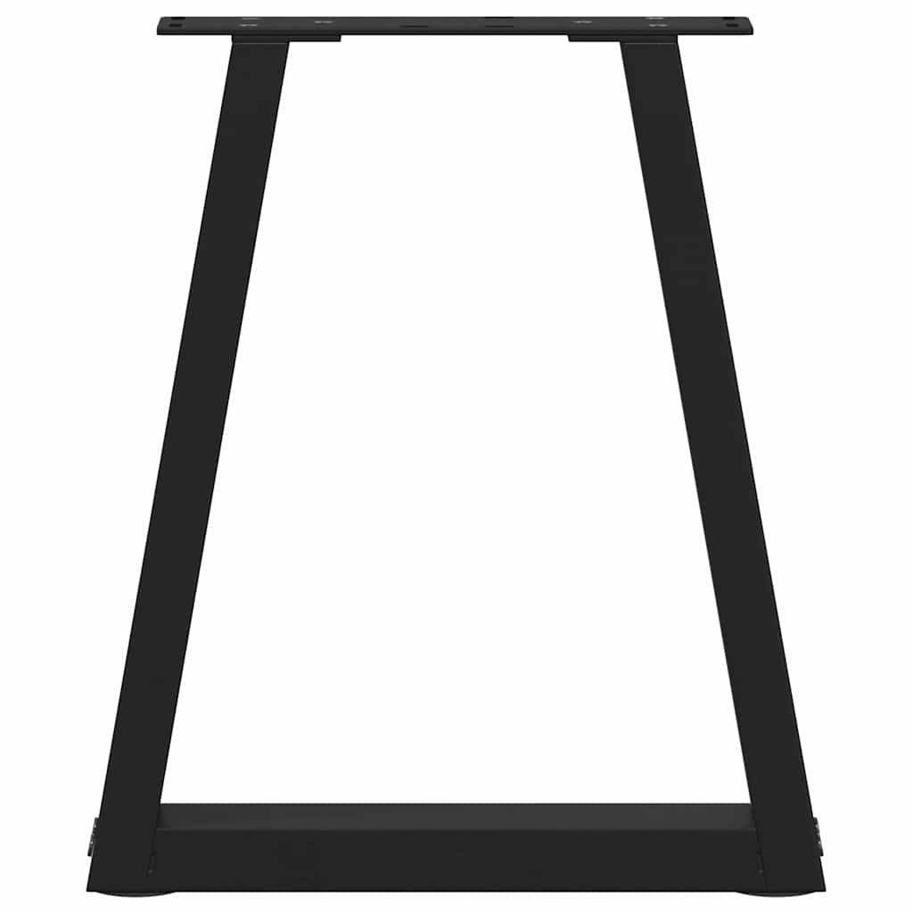 Coffee Table Legs V-Shape 2 pcs Black 38x(42-43.3) cm Steel