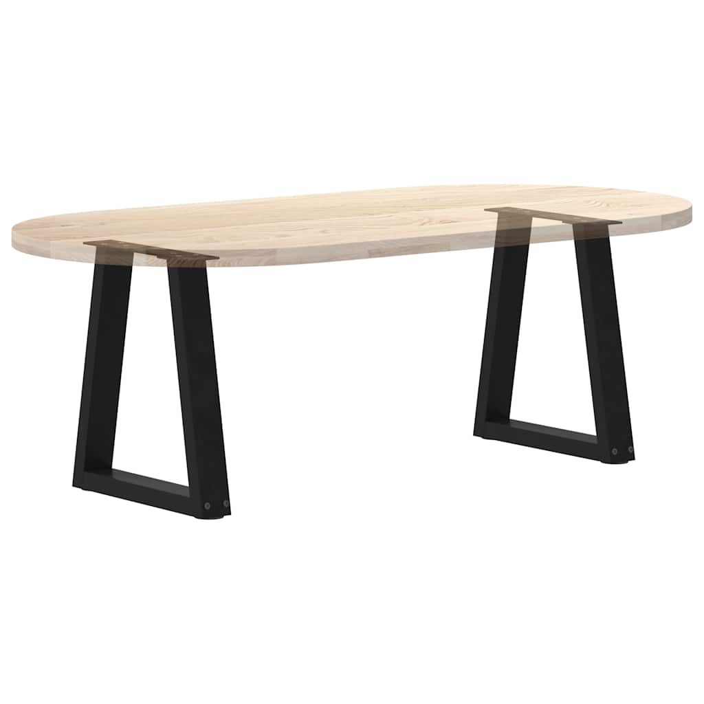 Coffee Table Legs V-Shape 2 pcs Black 38x(42-43.3) cm Steel
