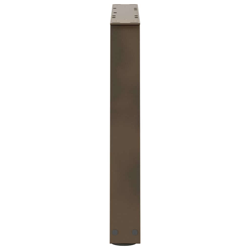 Coffee Table Legs V-Shape 2 pcs Natural Steel 50x(42-43.3) cm Steel