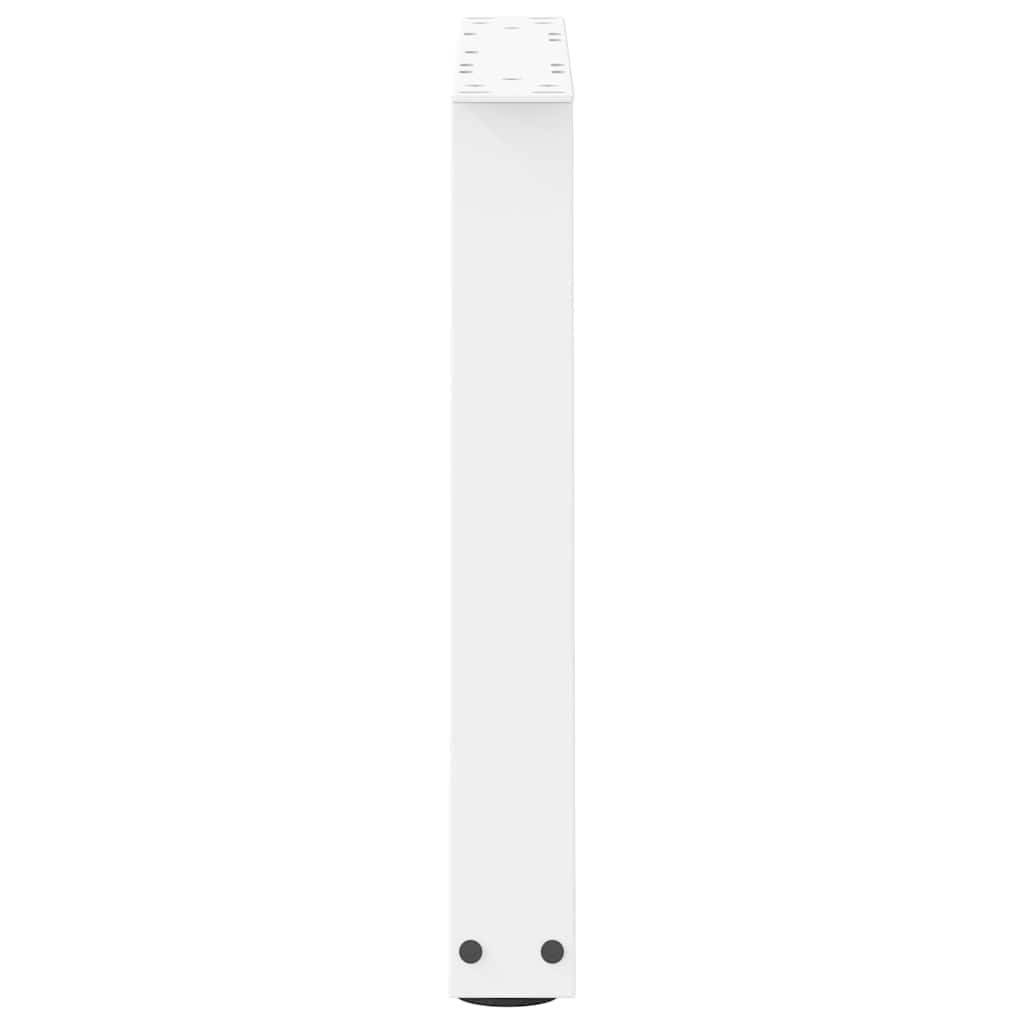 Coffee Table Legs V-Shape 2 pcs White 60x(42-43.3) cm Steel