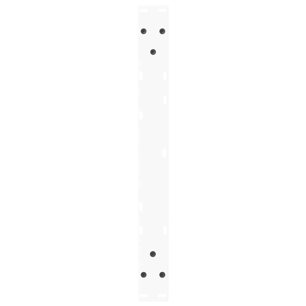 Coffee Table Legs V-Shape 2 pcs White 60x(42-43.3) cm Steel