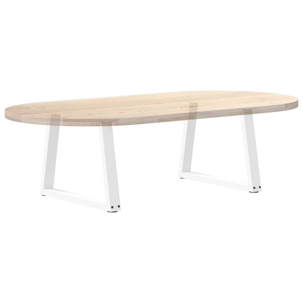 Coffee Table Legs V-Shape 2 pcs White 60x(42-43.3) cm Steel