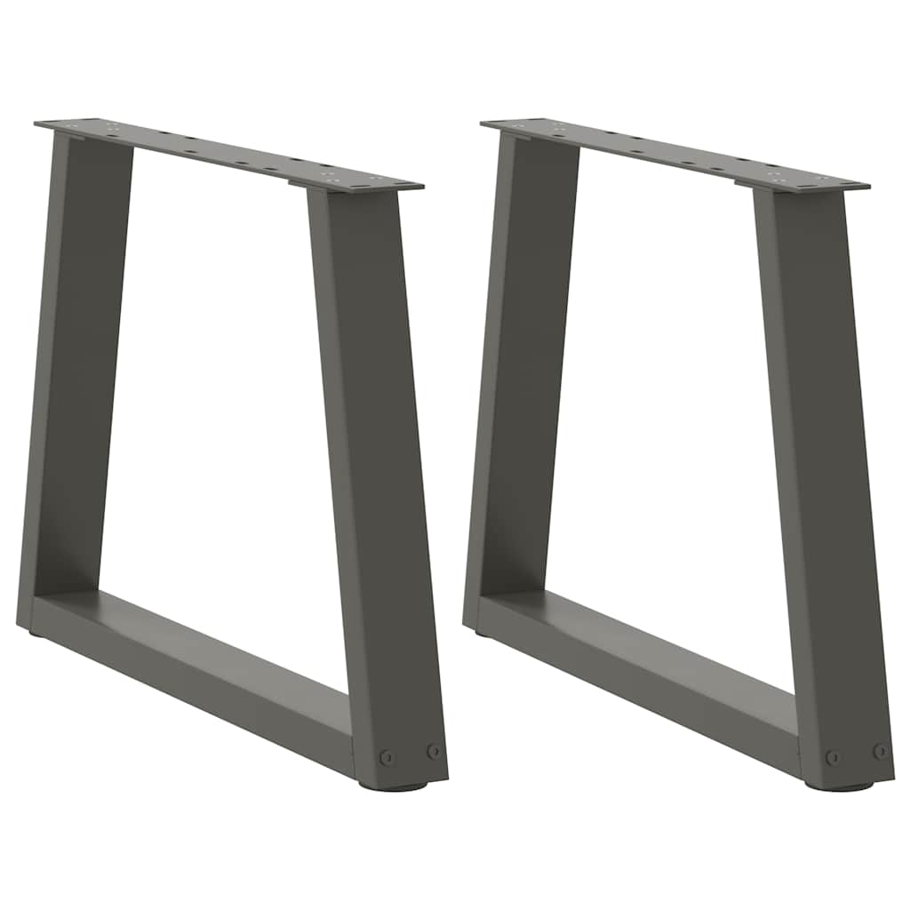 Coffee Table Legs V-Shape 2 pcs Anthracite 60x(42-43.3) cm Steel