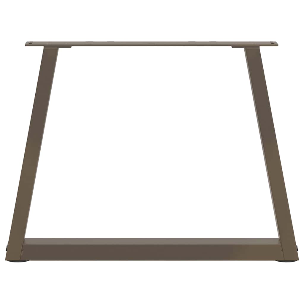 Coffee Table Legs V-Shape 2 pcs Natural Steel 60x(42-43.3) cm Steel