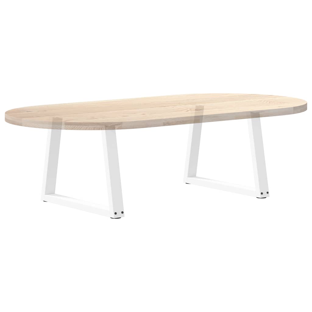 Coffee Table Legs V-Shape 2 pcs White 70x(42-43.3) cm Steel
