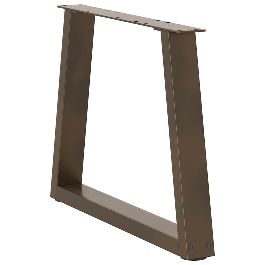 Coffee Table Legs V-Shape 2 pcs Natural Steel 70x(42-43.3) cm Steel