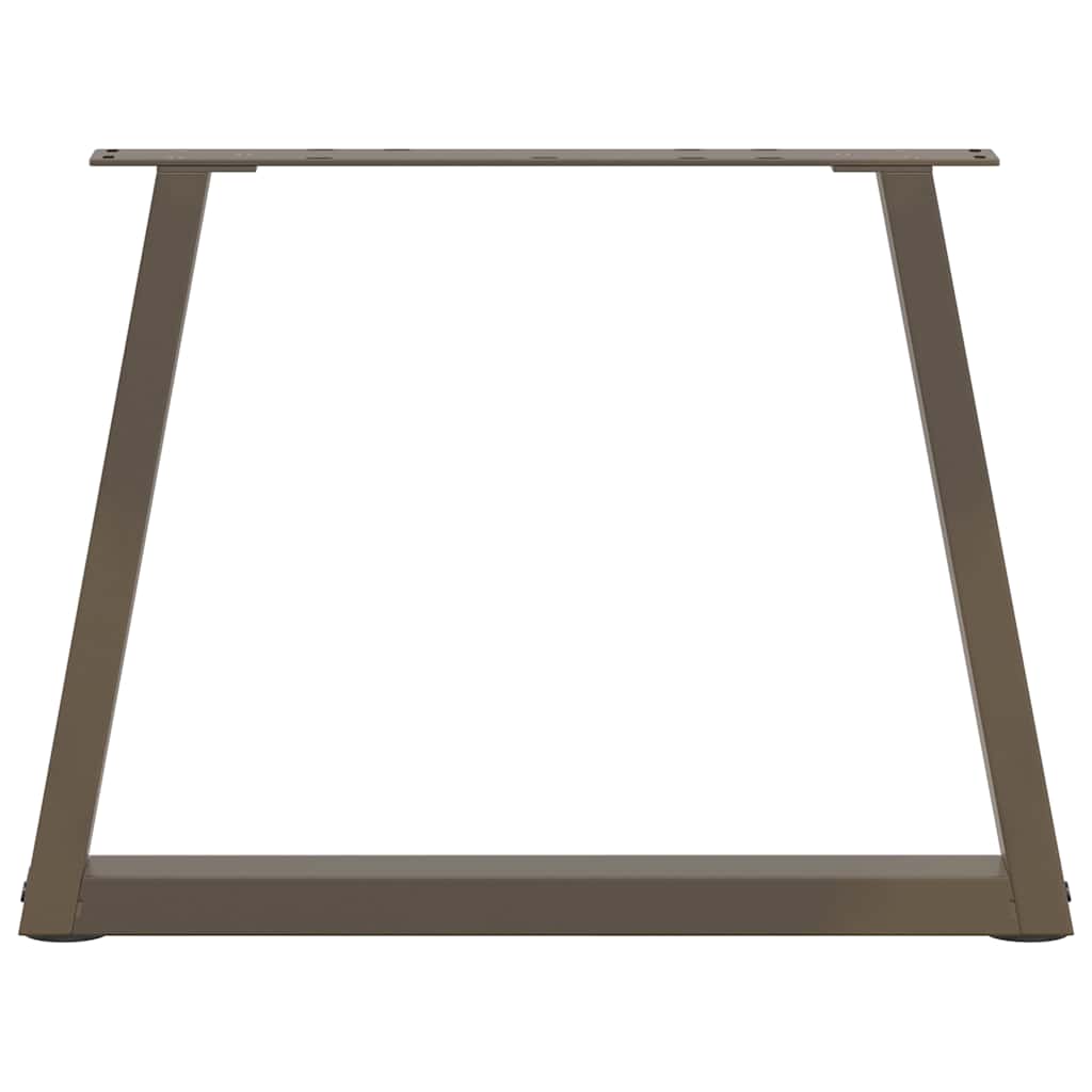 Coffee Table Legs V-Shape 2 pcs Natural Steel 70x(42-43.3) cm Steel