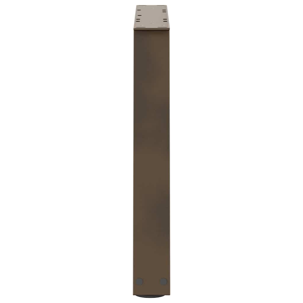 Coffee Table Legs V-Shape 2 pcs Natural Steel 70x(42-43.3) cm Steel