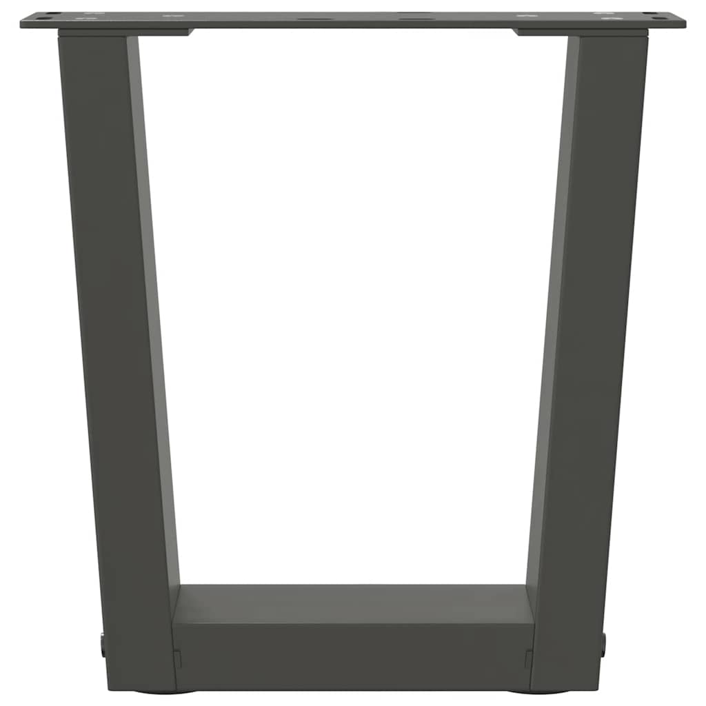 Coffee Table Legs V-Shape 2 pcs Anthracite 30x(30-31.3) cm Steel