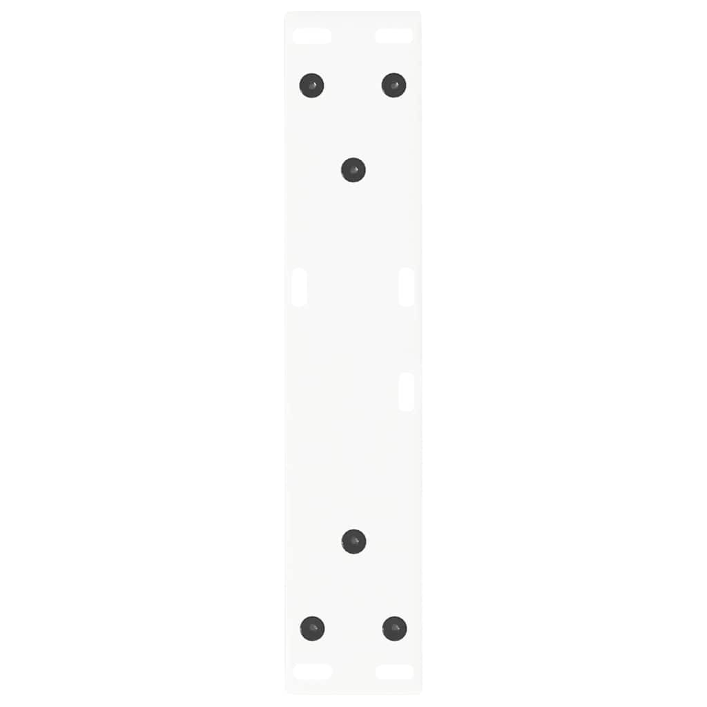 Coffee Table Legs V-Shape 2 pcs White 40x(30-31.3) cm Steel