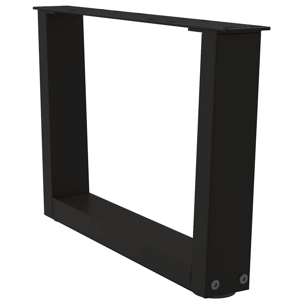 Coffee Table Legs V-Shape 2 pcs Black 50x(30-31.3) cm Steel