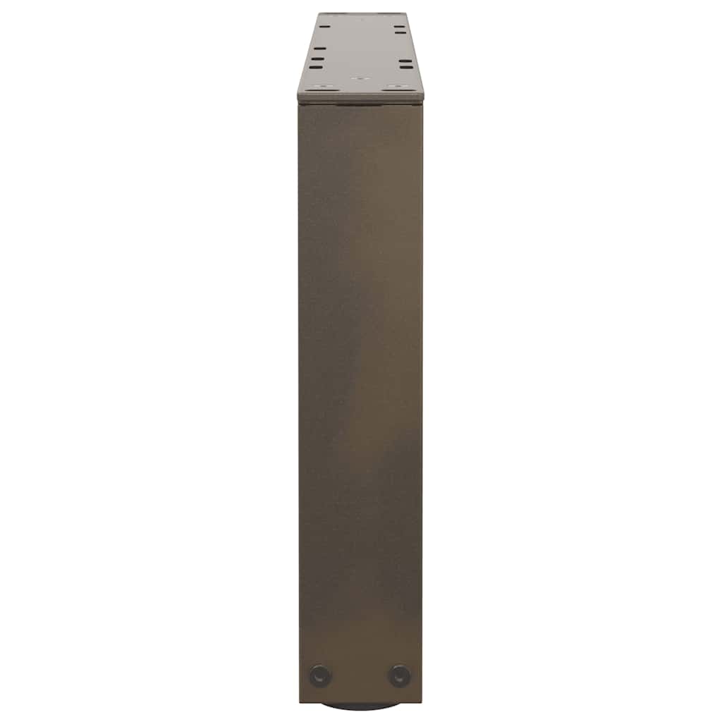 Coffee Table Legs V-Shape 2 pcs Natural Steel 50x(30-31.3) cm Steel